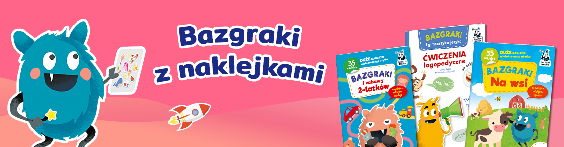 Bazgraki z naklejkami książeczki marki Kapitan Nauka